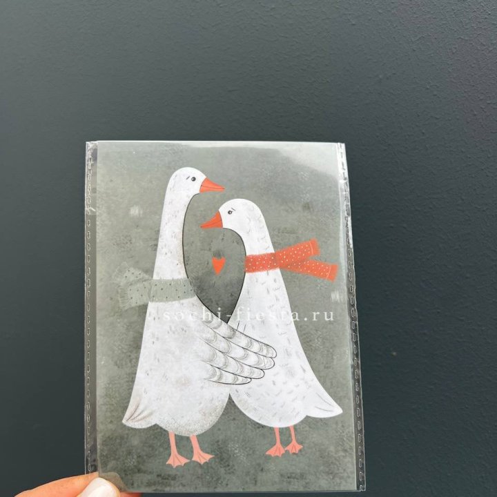 Открытка к букету "Гуси” в Йошкар-Оле