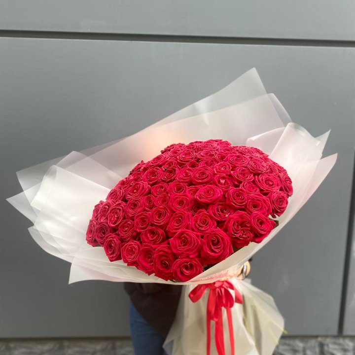 101 высокая роза в Йошкар-Оле