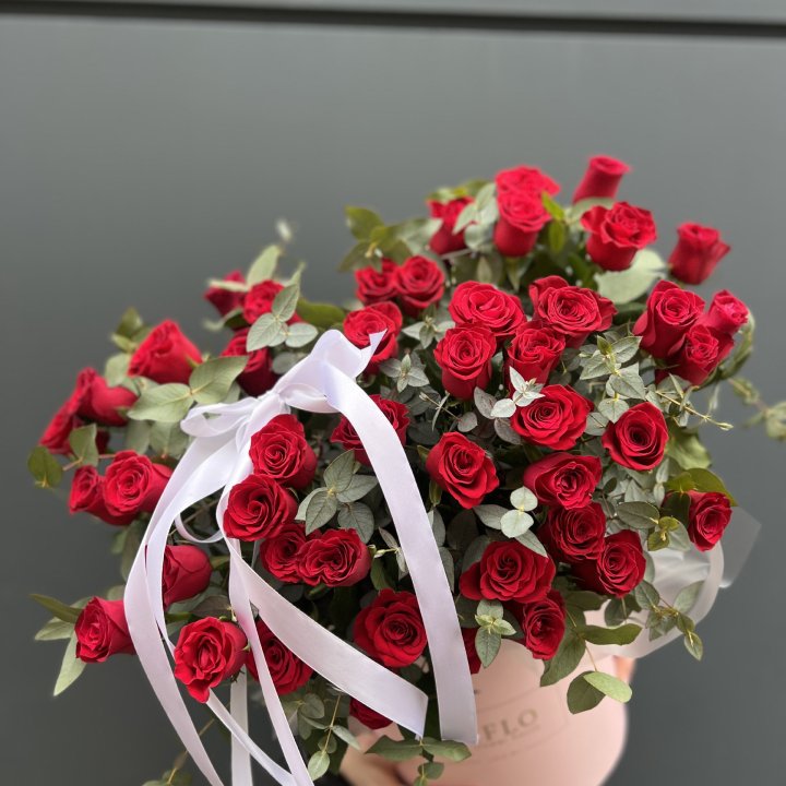 45 Красных роз в боксе "Сеньёрита" в Йошкар-Оле