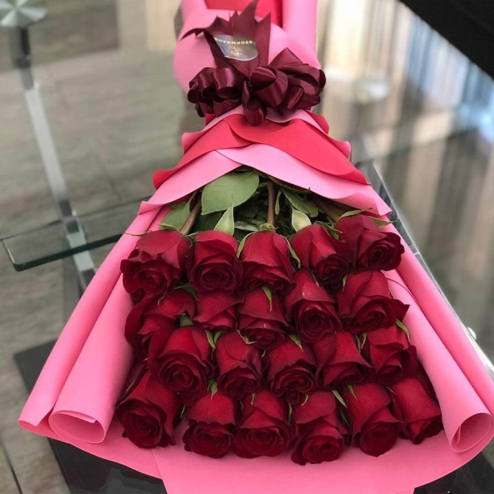 21 красная роза "Элеганс" в Йошкар-Оле