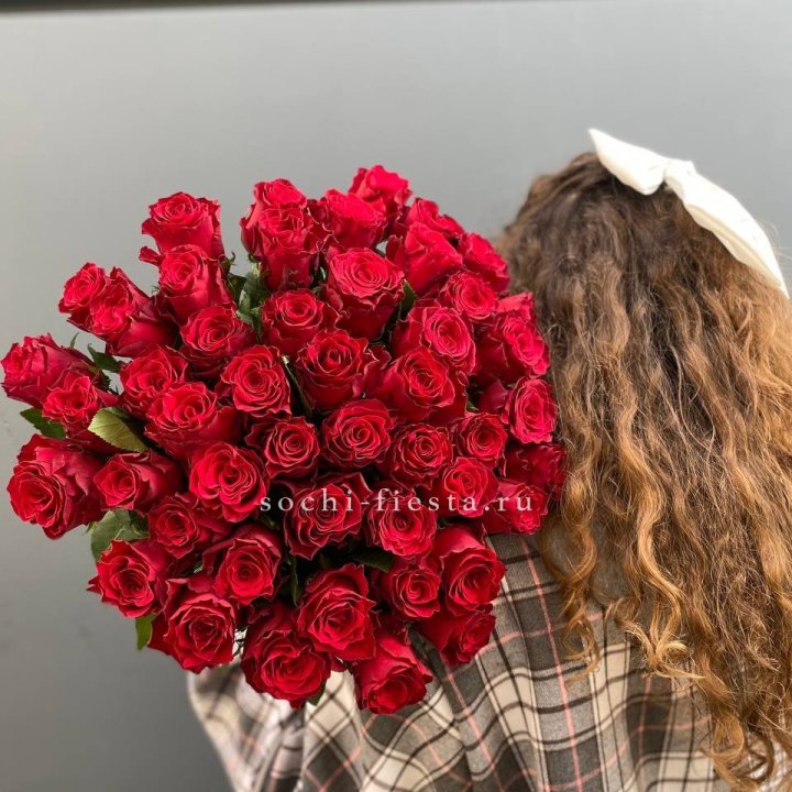 51 красная роза в Йошкар-Оле