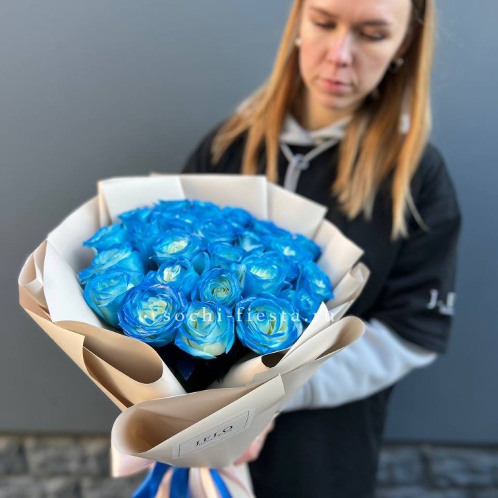 Букет синих роз блю логан в Йошкар-Оле
