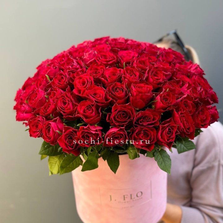 101 кенийская роза в цилиндре в Йошкар-Оле