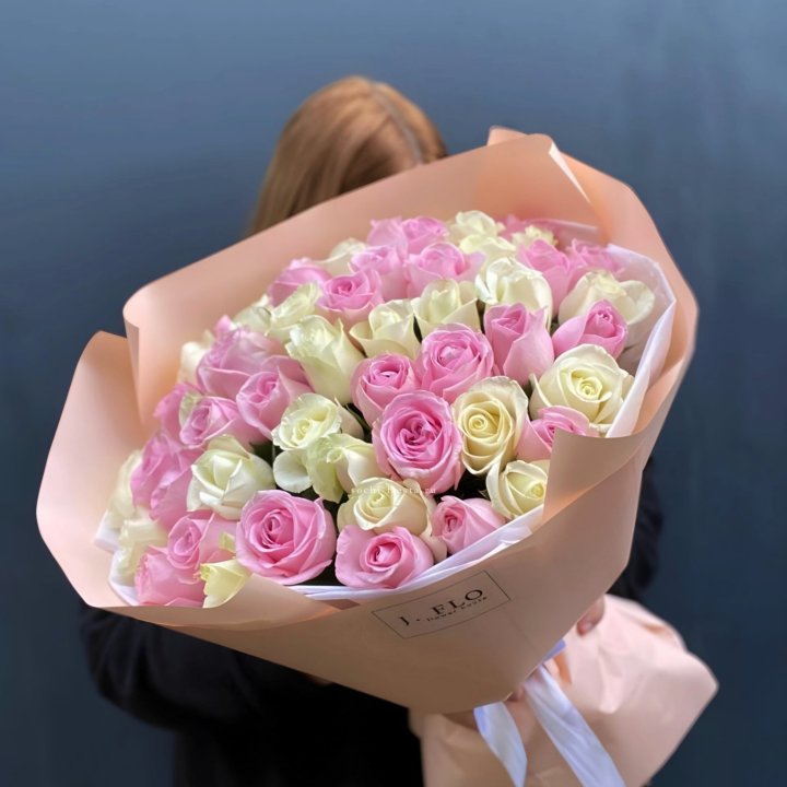 55 роз микс нежности в Йошкар-Оле