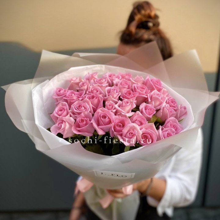 Букет розовых роз  в Йошкар-Оле