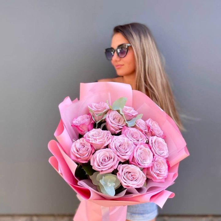 Букет розовых роз 2 в Йошкар-Оле