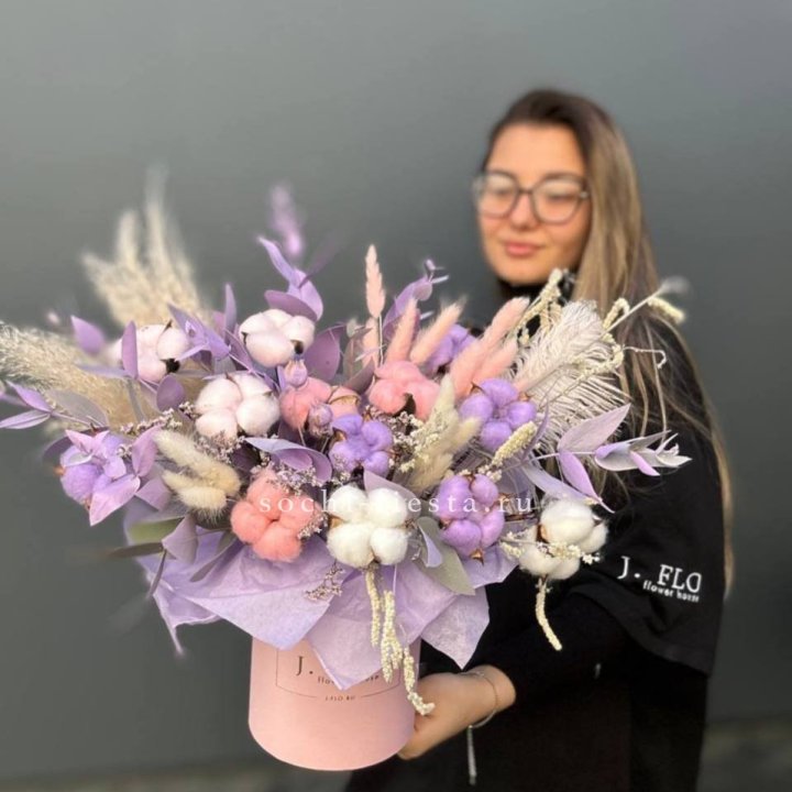 Авторский бокс с сухоцветами №4 в Йошкар-Оле