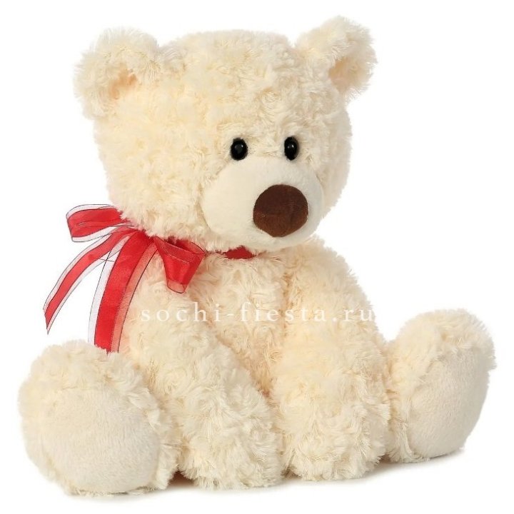 Белый плюшевый мишка  в Йошкар-Оле