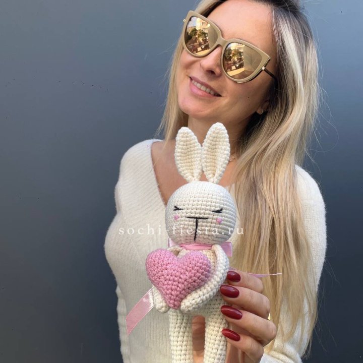Зайка с сердцем ручной работы в Йошкар-Оле