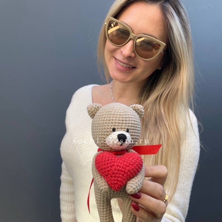 Мишка с сердцем ручной работы в Йошкар-Оле