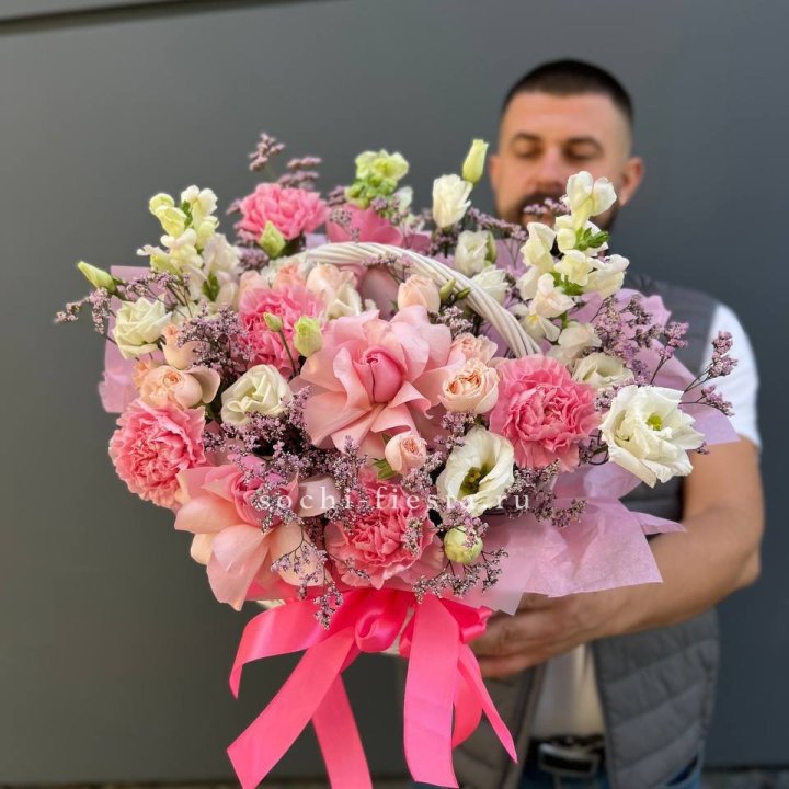 Цветочная корзина №1 в Йошкар-Оле