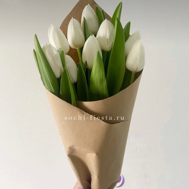Букет белых тюльпанов в Йошкар-Оле