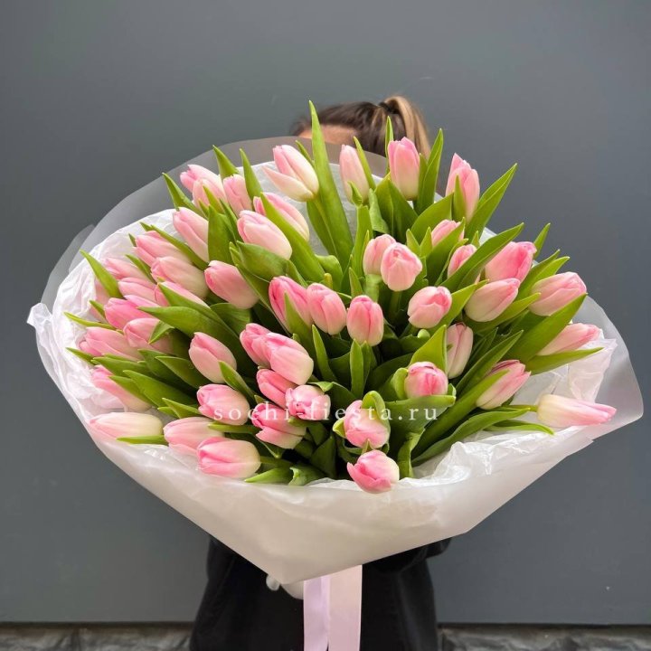 Букет тюльпанов нежно-розовых в Йошкар-Оле